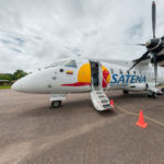 Avioneta de Satena que cubre la ruta Bogotá - La Macarena para conocer a Caño Cristales